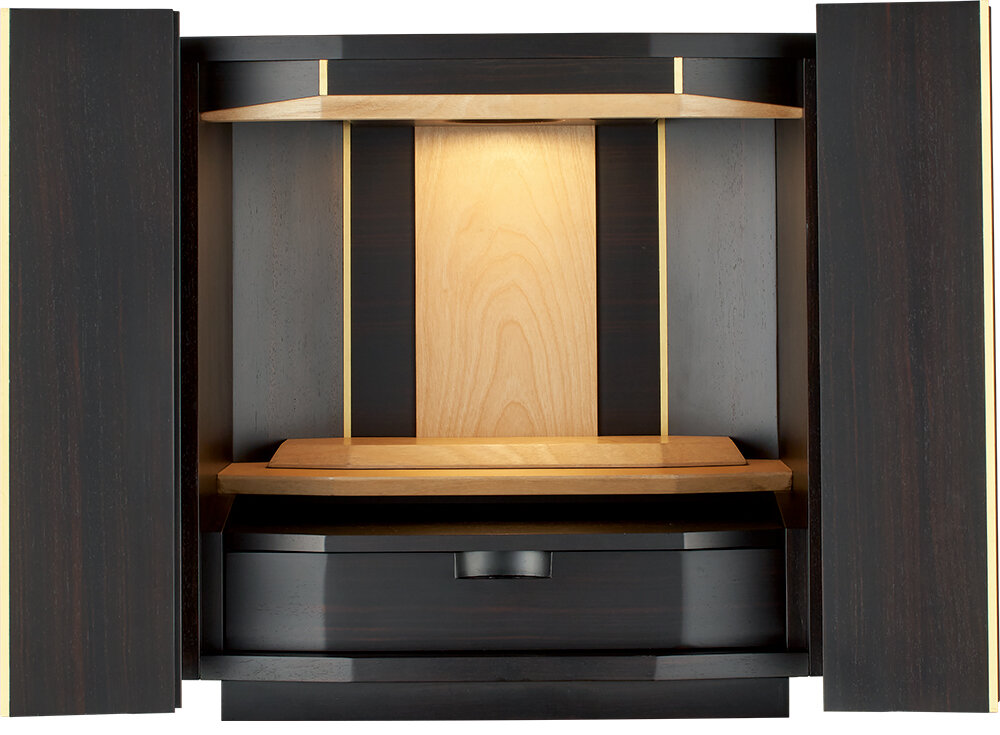 彩雅 ライン 16-17 本黒檀 | 仏壇 | 商品一覧 | 愛知県(名古屋)の仏壇